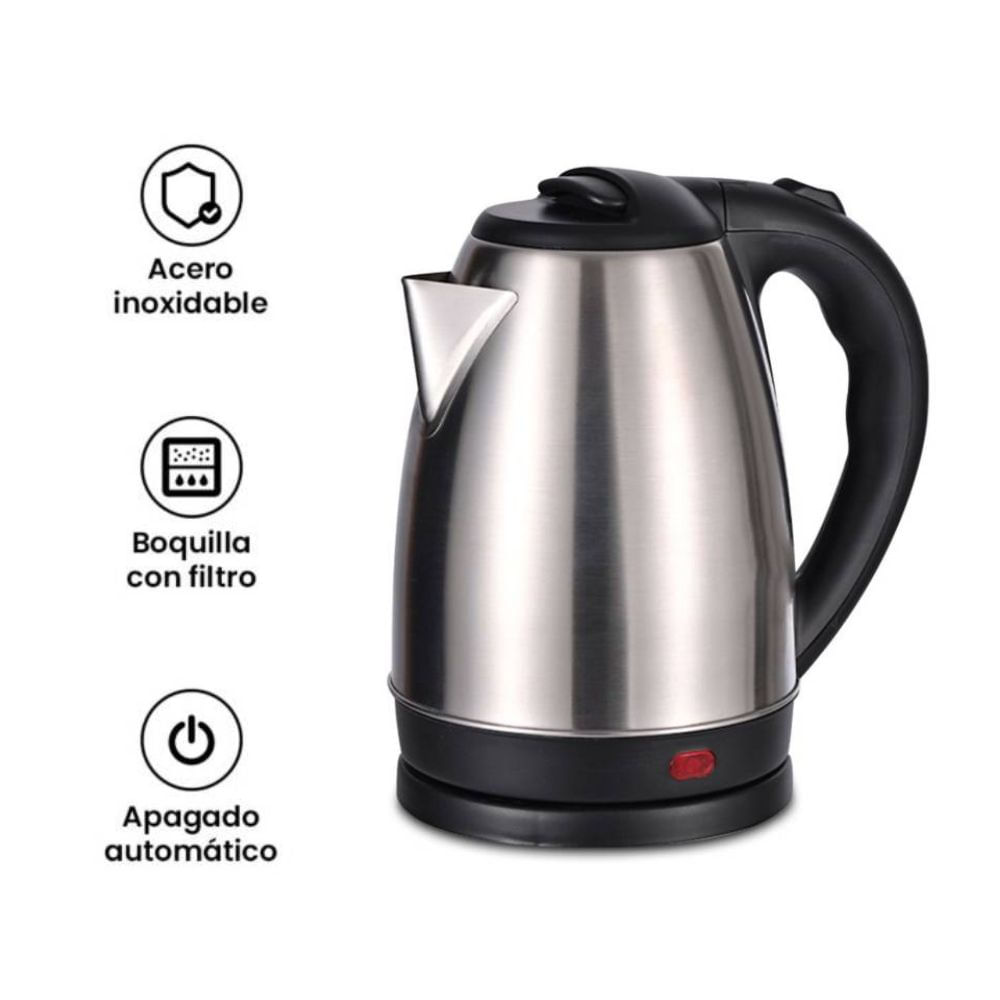Hervidor Eléctrico de Acero Inoxidable 2 Litros