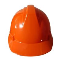 Casco de Seguridad Modelo THUNDER Naranja con Suspensión Plástica Ajustable