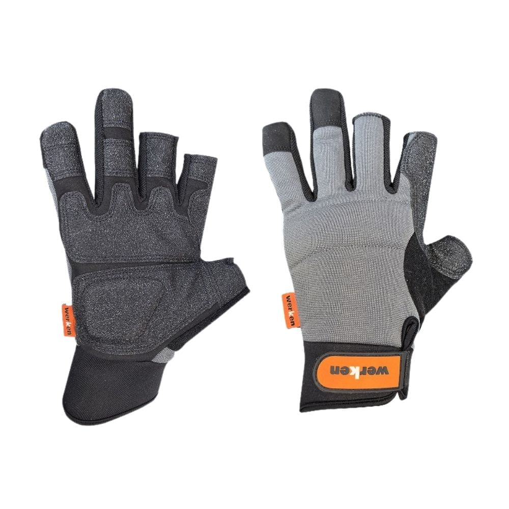 Guante acolchado y con palma cuero Werken