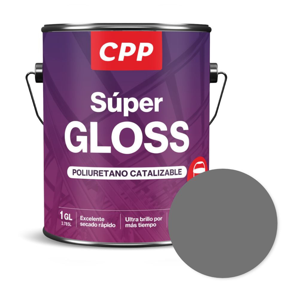 Esmalte Super Gloss CPP Gris Claro 1 galón