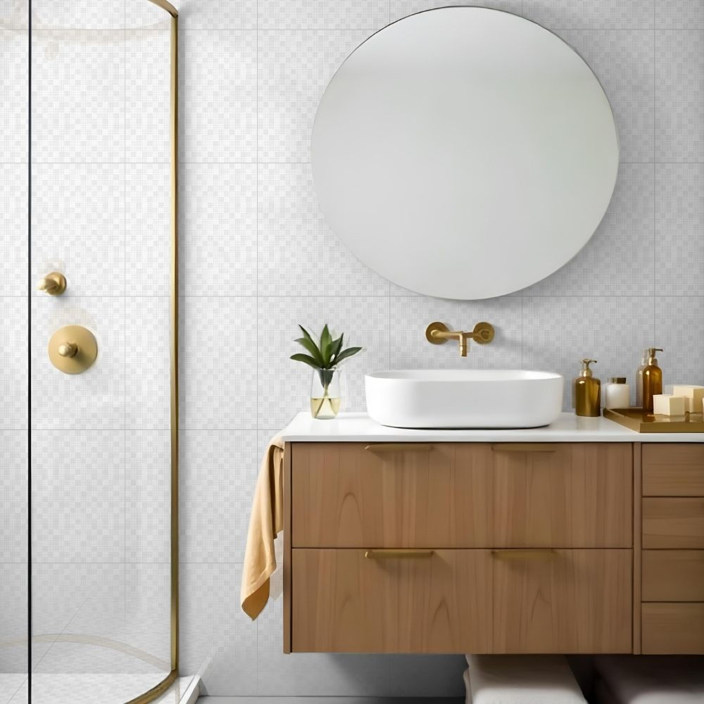 Piso Cerámico Liso Cubic Gris 46x46cm 1.90m2 Gala