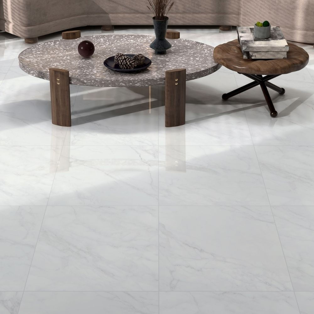 Piso Cerámico Marmolizado Capri Gris 46x46cm 1.90m2 Gala