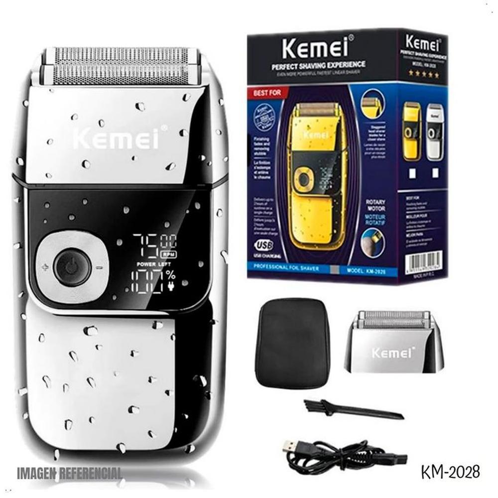 Maquina Afeitadora Shaver Kemei KM-2028 Plateado