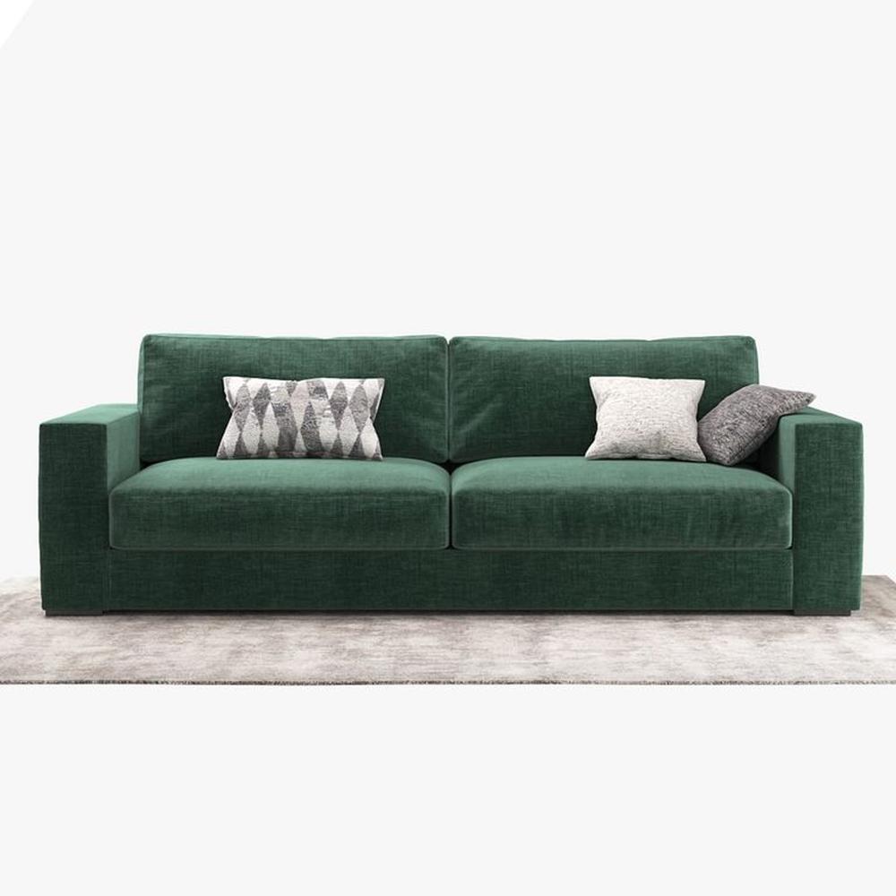 SILLON RECK COLOR VERDE DE 3CUERPOS