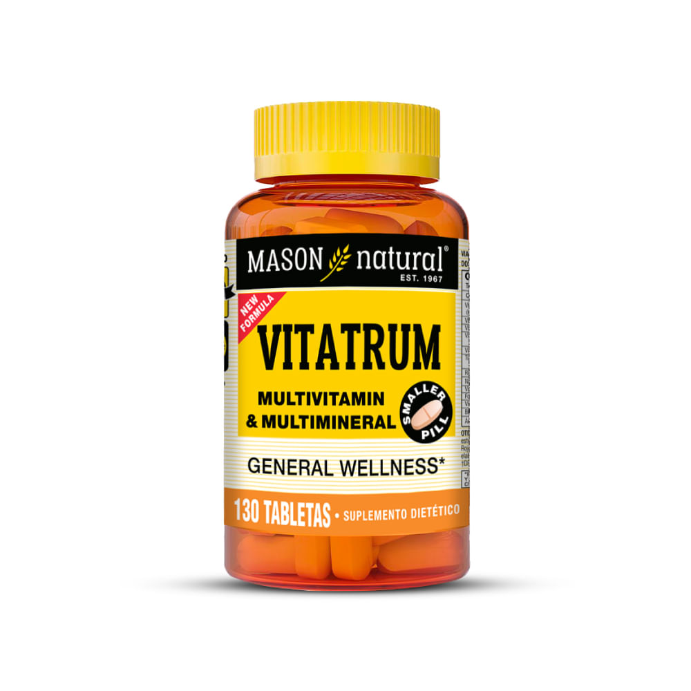 Vitatrum Multivitamínico y Multimineral Mason Natural  130 Tabletas