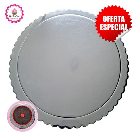 50 Bases Plateadas de Mini Torta Pastel de 15 cm. para Repostería
