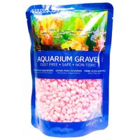 Grava decorativa Marina, color rosado x 1 lb.,  Hagen