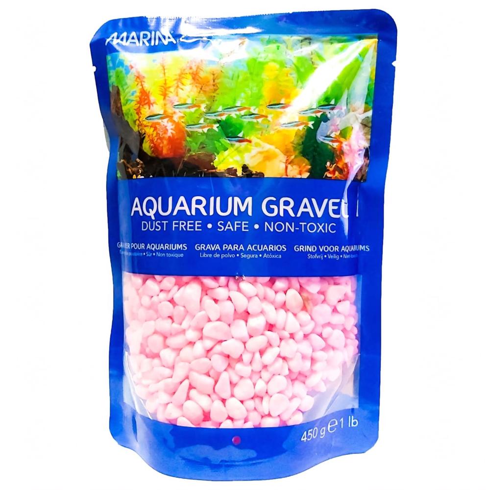 Grava decorativa Marina, color rosado x 1 lb.,  Hagen