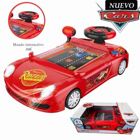 Juguete Coche de Carrera Consola CARS con Luces y Sonido