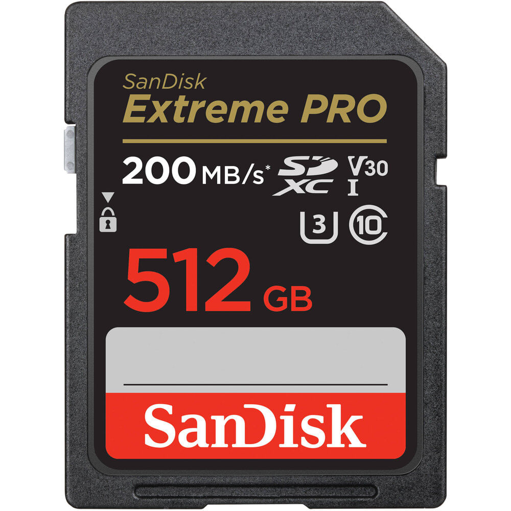 MEMORIA SD SANDISK EXTREME PRO 512GB 200MBS