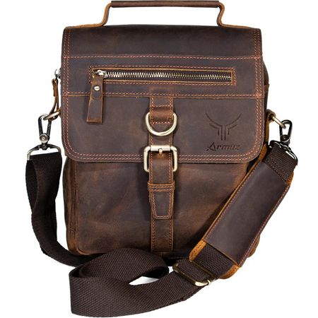 Morral De Cuero Vacuno De Alta Gama MH635 Morral de cuero vacuno MH635