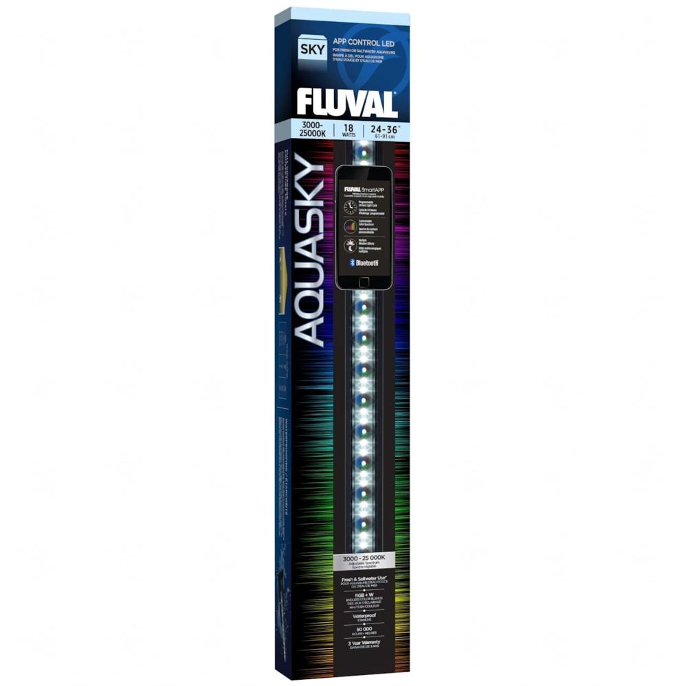 Iluminacion Acuarios Fluval Aquasky Led Bluetooth 61-91 Cm