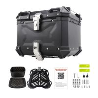 Cajuela de Aluminio de 65L de Capacidad y Respaldar para Motos - MOTOON
