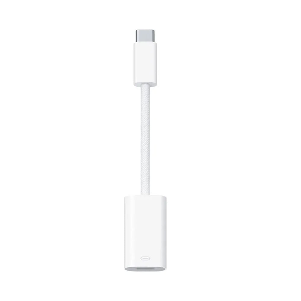 Adaptador Apple para transferencia de datos USB-C, compacto y rápido, ideal para dispositivos Apple