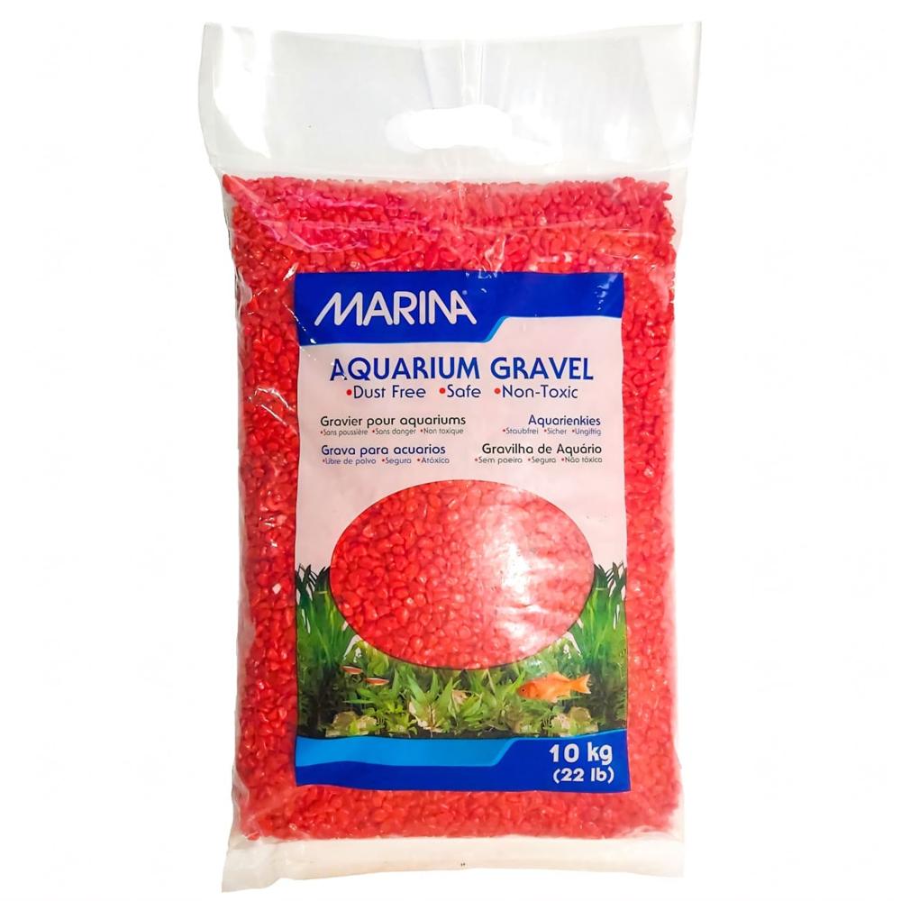 Grava decorativa Marina, color rojo x 10 Kg. Hagen
