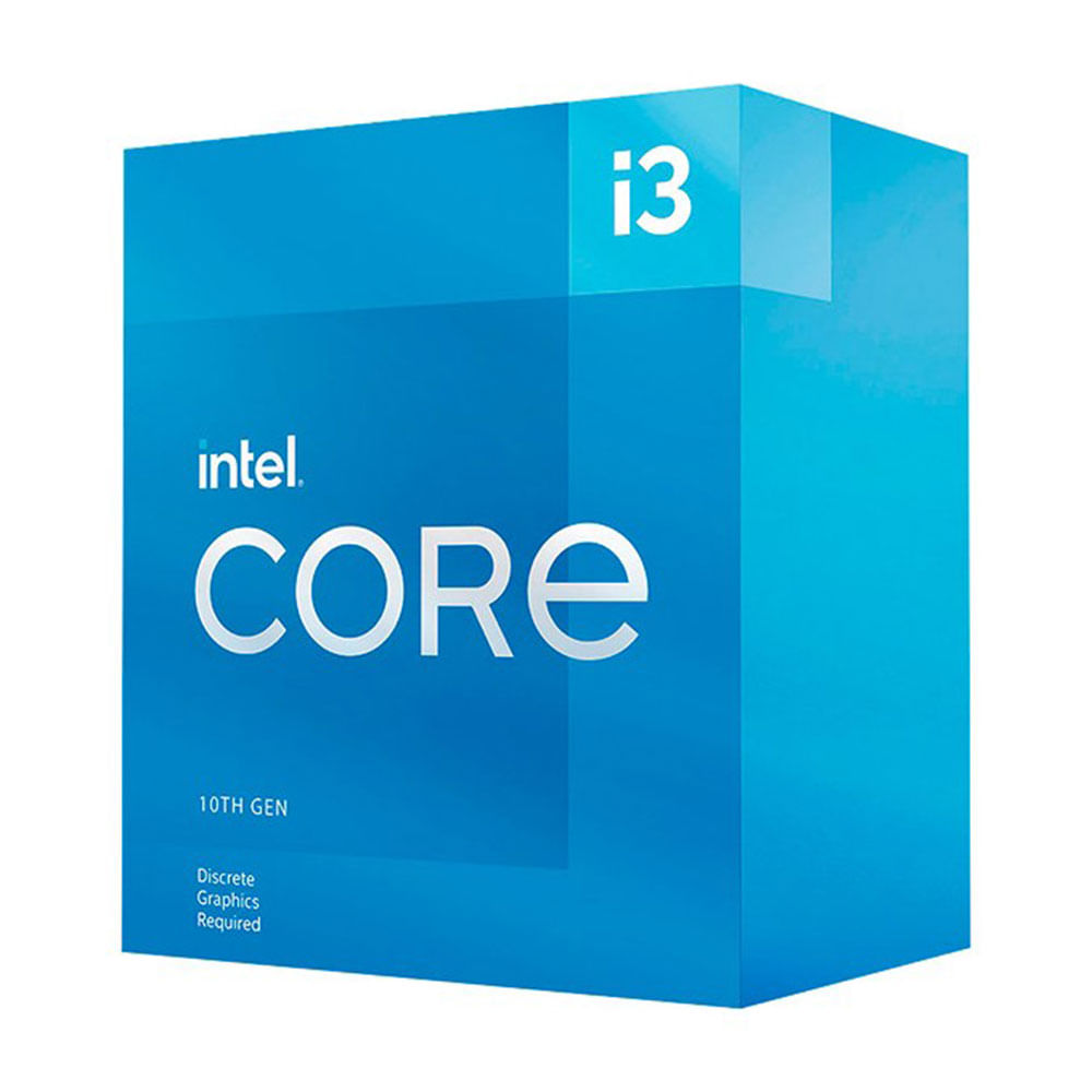 PROCESADOR INTEL CORE I3-10105F 3.70 / 4.40 GHZ, 6 MB CACHÉ L3, LGA1200, 65W, 14