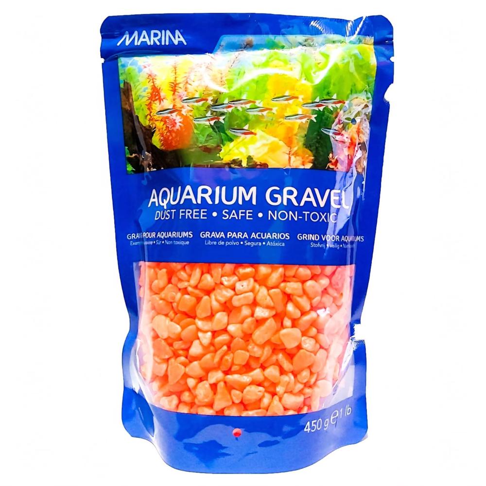 Grava decorativa Marina, color anaranjado x 1 lb.,  Hagen