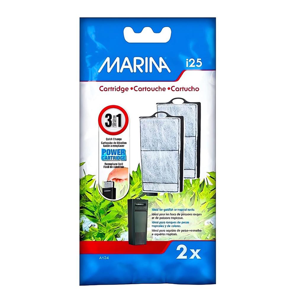 Cartucho de recambio x 2 unid, para filtro Marina i25 Hagen