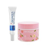 Crema Facial Eliminadora de Acné + Gel Exfoliante de Durazno.