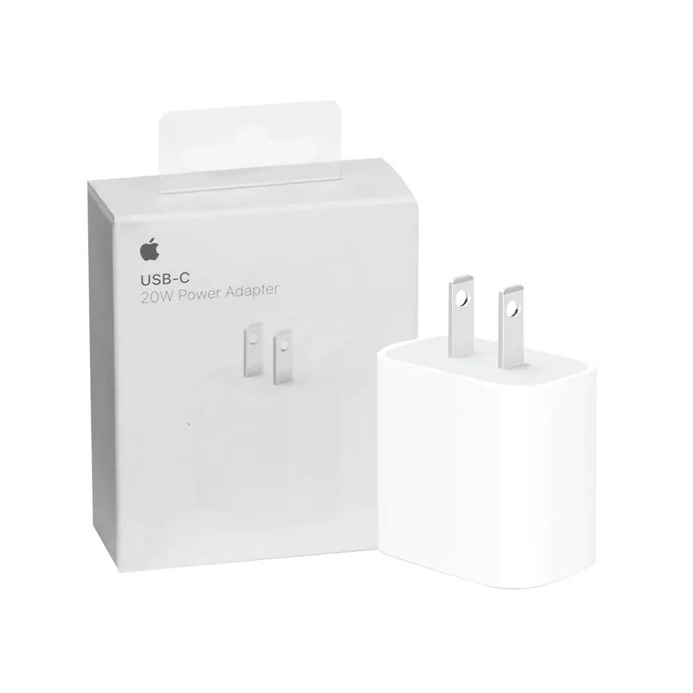 Cargador Apple 20W USB tipo C - Adaptador rápido para iPhone, iPad, Apple Watch y AirPods