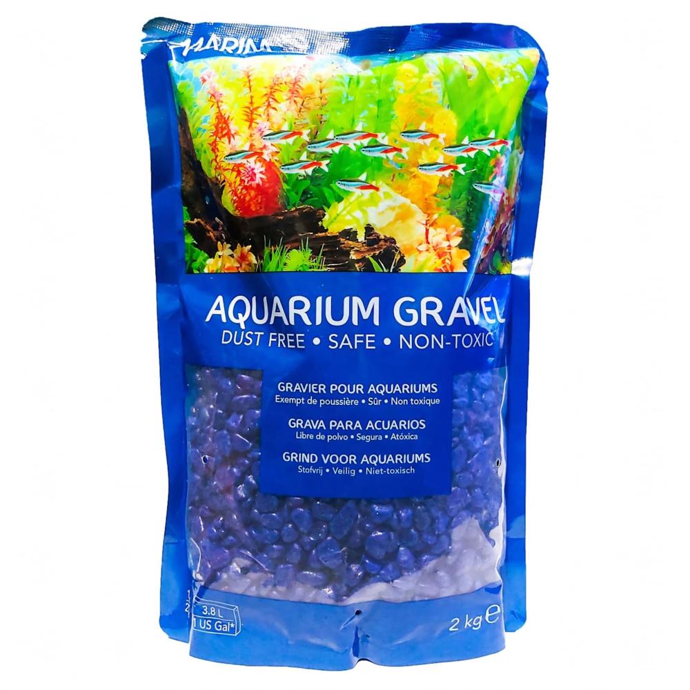 Grava decorativa Marina, color azul x 2 Kg. Hagen