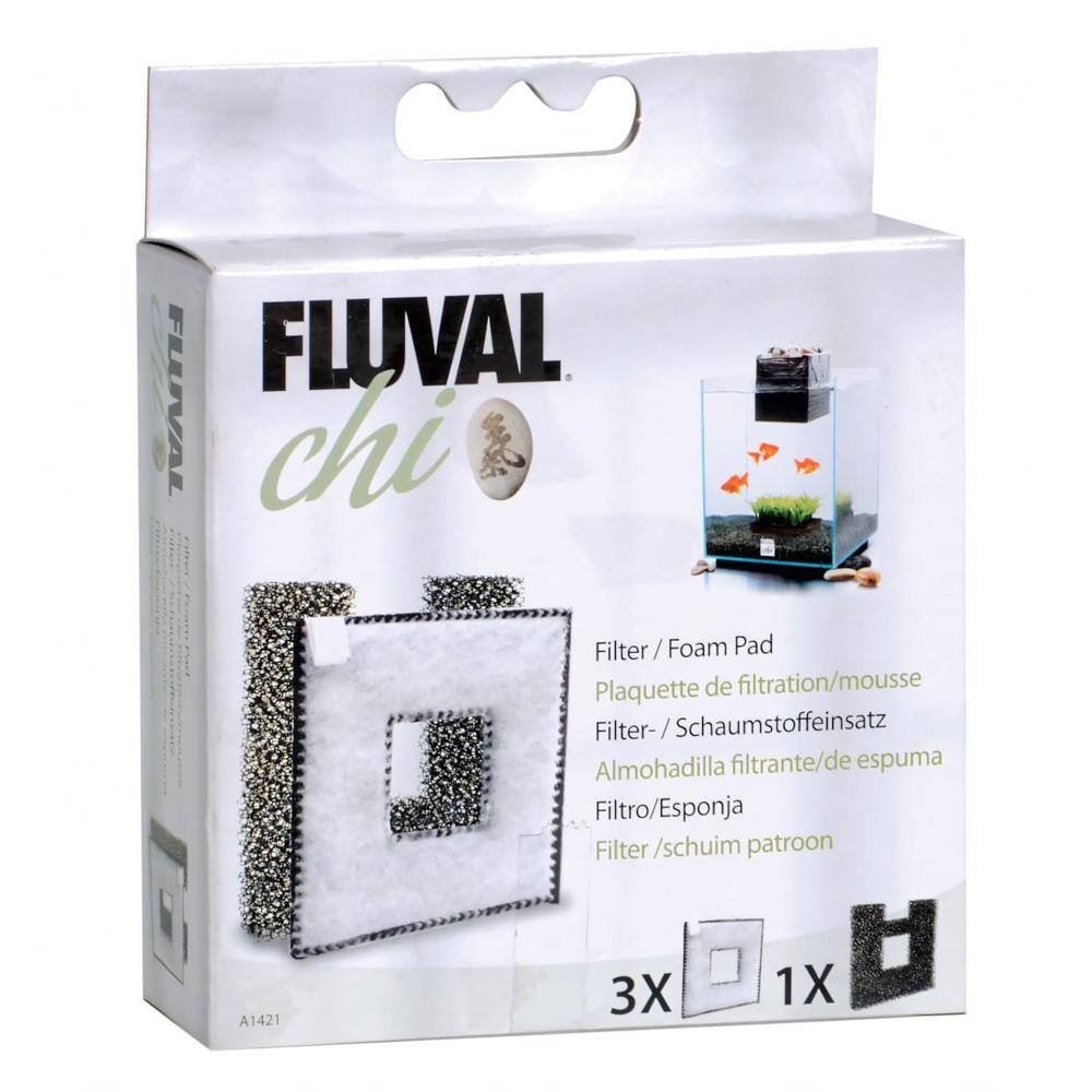 Fluval Chi, pack de 3 almohadillas + 1 esponja  Hagen