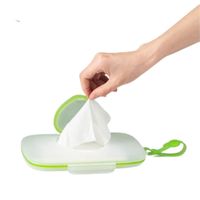 Porta Paños Pañitos Humedos Generico Estuche Corazon Verde