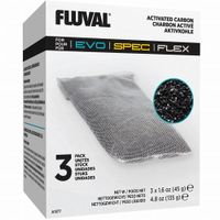 Carbón activado de filtros de acuario Fluval Flex 3 x 45 gr