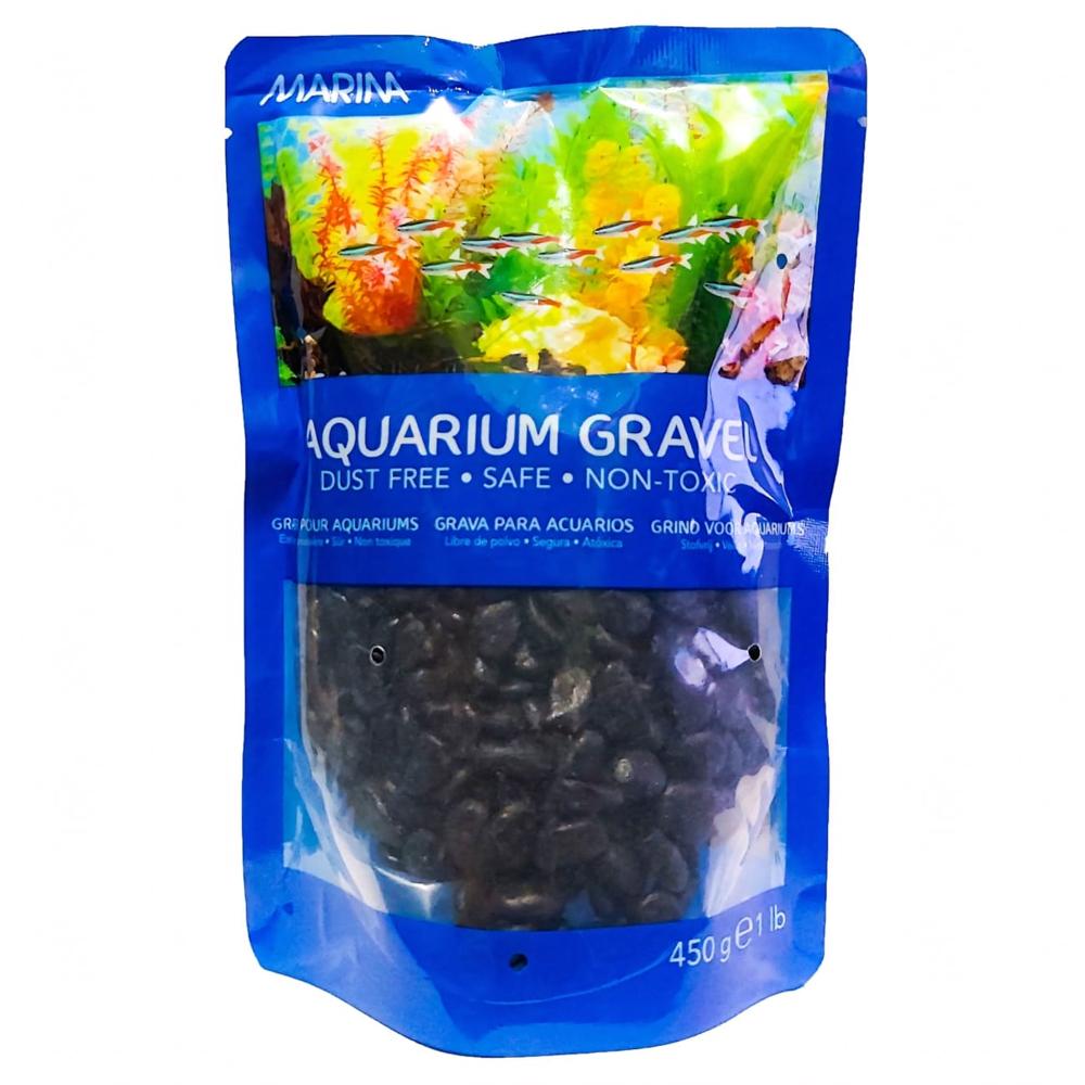 Grava decorativa Marina, color negro x 1 lb.,  Hagen