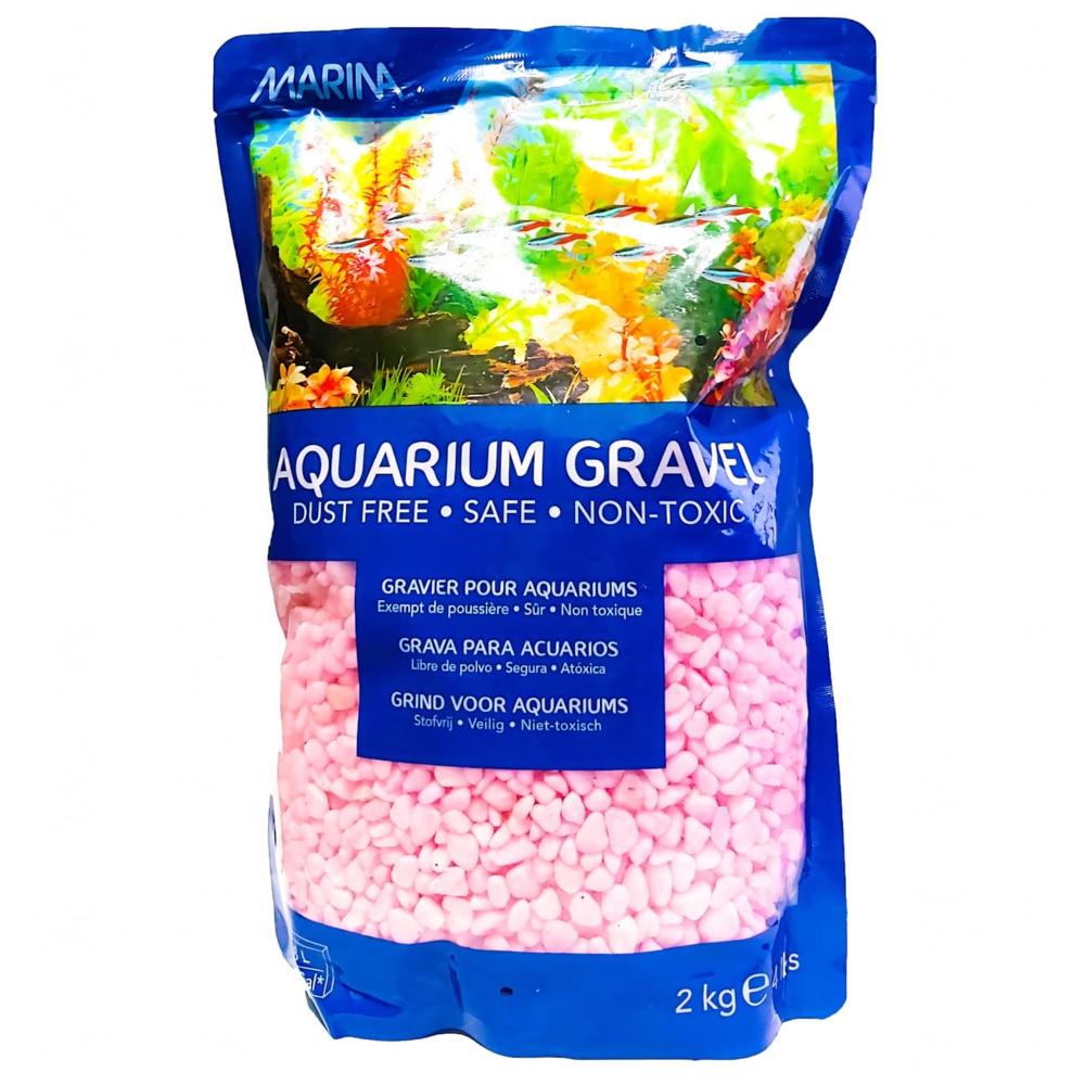Grava decorativa Marina, color rosado x 2 Kg. Hagen