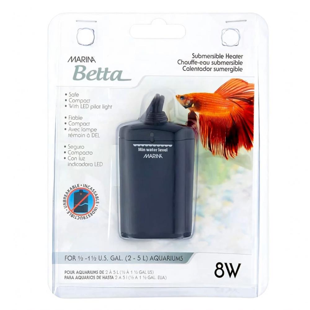 calentador sumergible 8 wats acuarios 2 a 5 litros Hagen