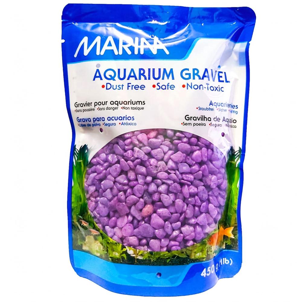 Grava decorativa Marina, color morado x 1 lb.,  Hagen