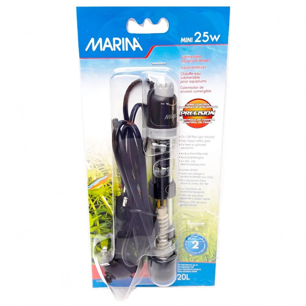 Calentador Sumergible Acuarios 25 watts.(20 lt.) Hagen