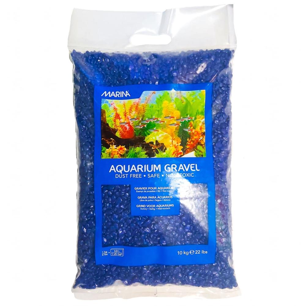 Grava decorativa Marina, color azul x 10 Kg. Hagen