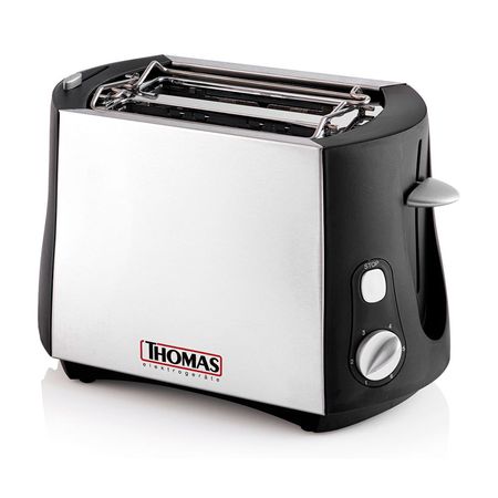 Tostadora Thomas TH120 Acero Inoxidable Negro 800W