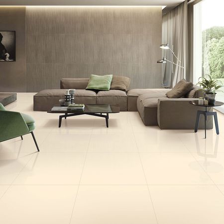 Piso Porcelanato pulido Marfil ind 60x60cm 1.44m2 Millennium Tiles