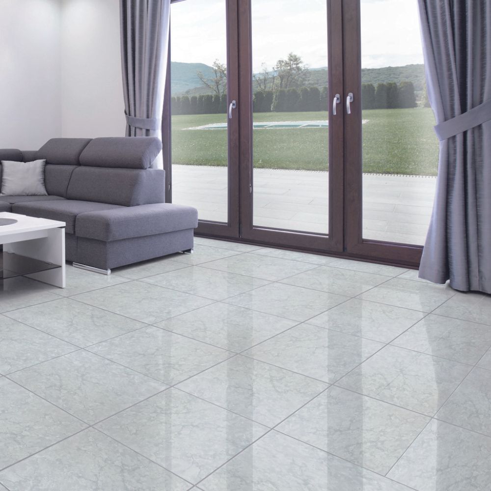 Piso cerámico Tec Atenas Gris 45x45cm 2.23m2 Celima