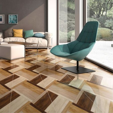 Piso Cerámico Maderado Austin Natural 45x45cm 2.23m2 Celima