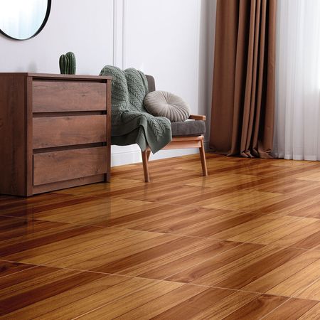 Piso Cerámico Maderado Nasca Natural 45x45cm 2.23m2 Celima