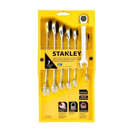 Juego de llaves ratch x7 piezas Stanley