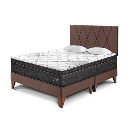 Dormitorio Europeo Paraíso Pocket Star con Loft Queen Chocolate
