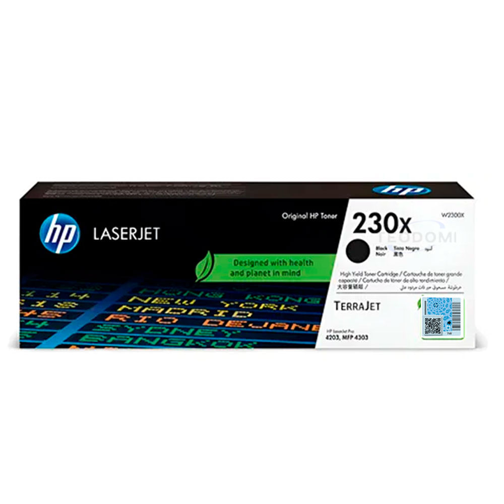 Tóner HP 230X Negro Original (W2300X) – Alto Rendimiento