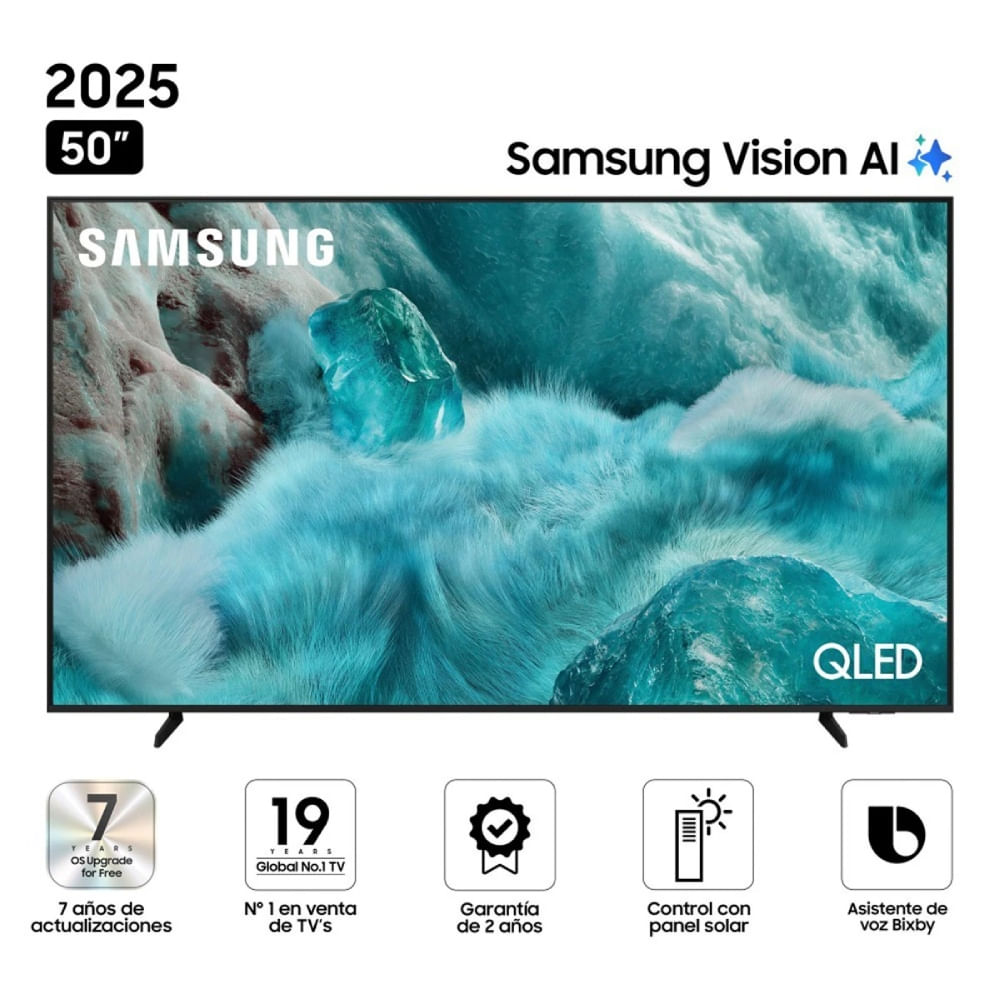TELEVISOR SMART TV SAMSUNG 4K ULTRA HD 50” VISION AI QN50Q7FAAGXPE
