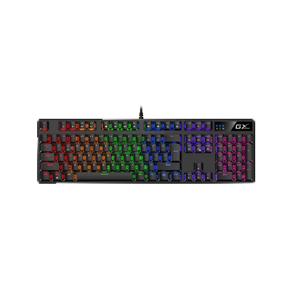 Teclado Gamer Genius GX Scorpion K12 RGB Us Mechanical USB AI Copilot Black