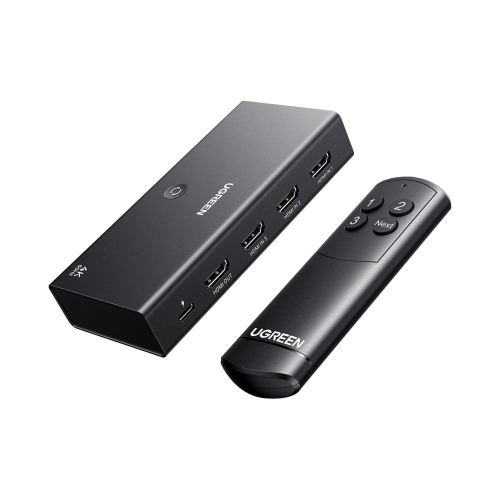 Switch Ugreen HDMI 3-en-1 4K 30Hz 40234 Negro