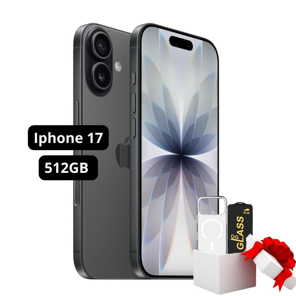 IPHONE 17 eSIM 512GB BLACK - INCLUYE MICA Y CASE DE REGALO