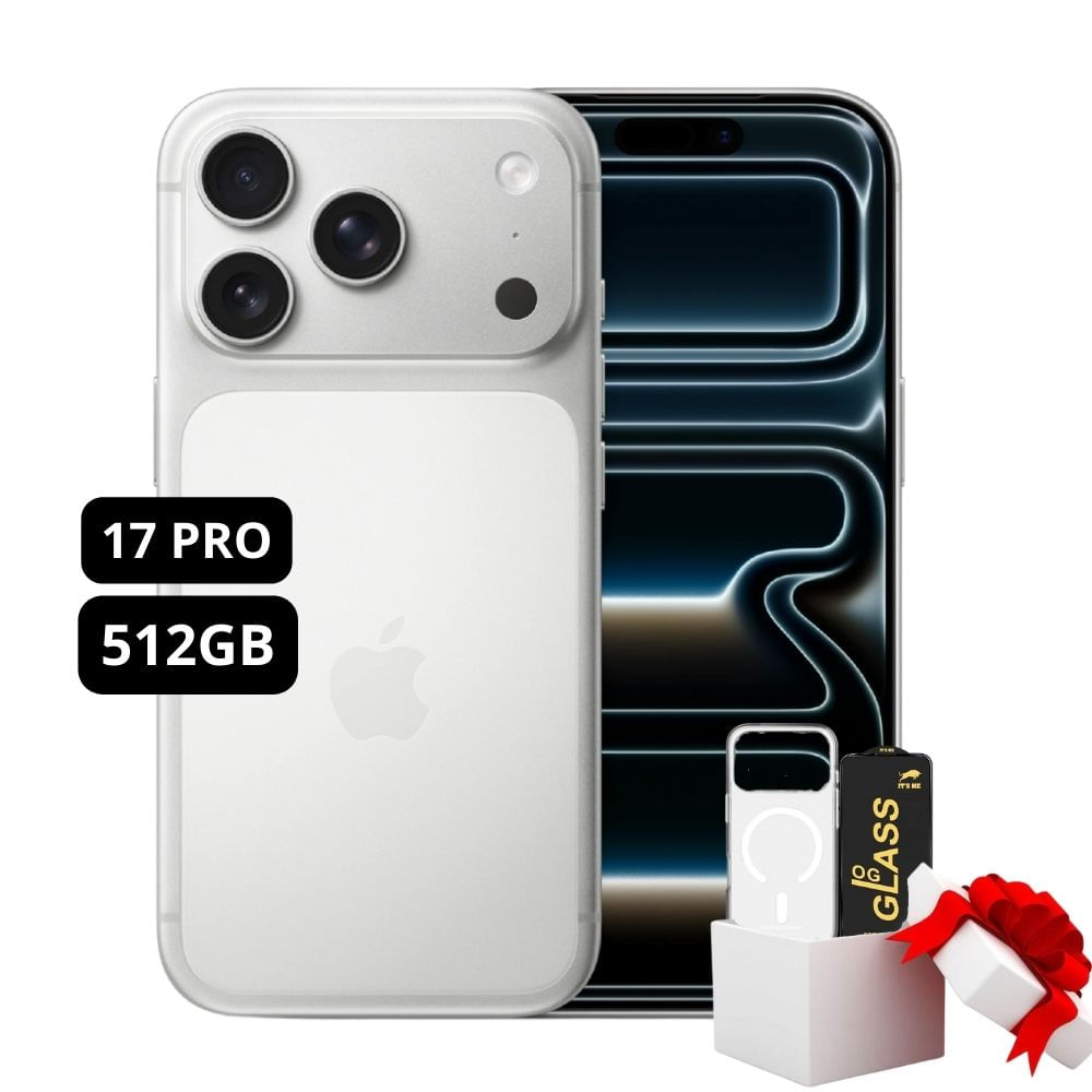 IPHONE 17 PRO ESIM 512GB SILVER - INCLUYE MICA Y CASE DE REGALO