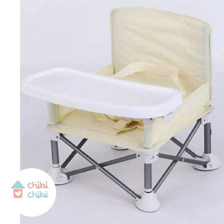 SILLA DE COMER PORTÁTIL. CREMA