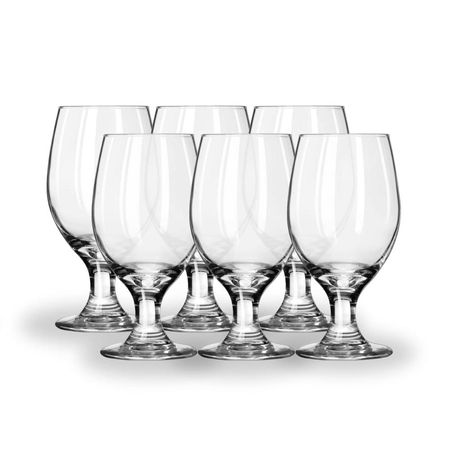 Copas de Vino Gallant 250ml Vidrio Resistente 6 Copas Nadir