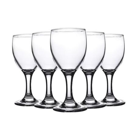 Copas Vino Blanco Windsor 190ml Vidrio Set 6 Piezas